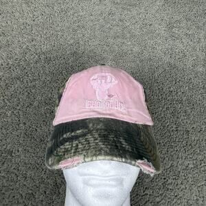 BuckedUp Hat Cap Strap Back Womens Adjustable Pink Camo Hunting Deer Logo